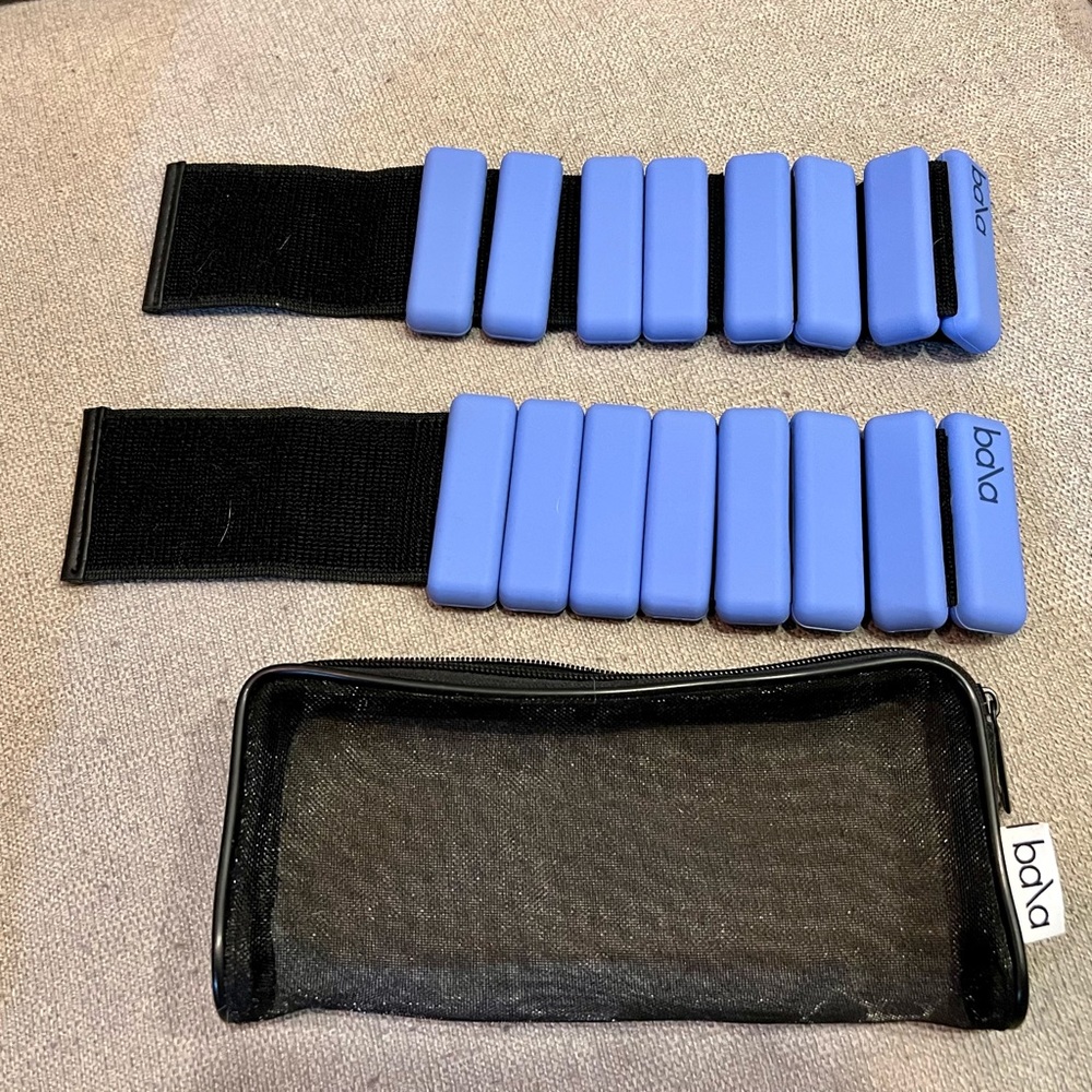 Bala Bangles 1lb Wrist Ankle Weights Accessory Lilac (Purpleish Blue) - like new